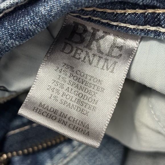 BKE Mens Y2K Jake Bootleg Light Wash Denim Jeans 34R 35x32 Distressed - Picture 4 of 11